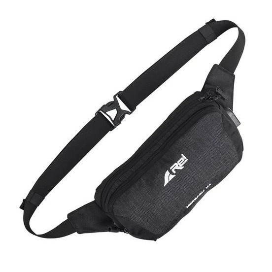 TAS WAISTBAG REI AREI MERBABU X4 ORIGINAL - BLACK