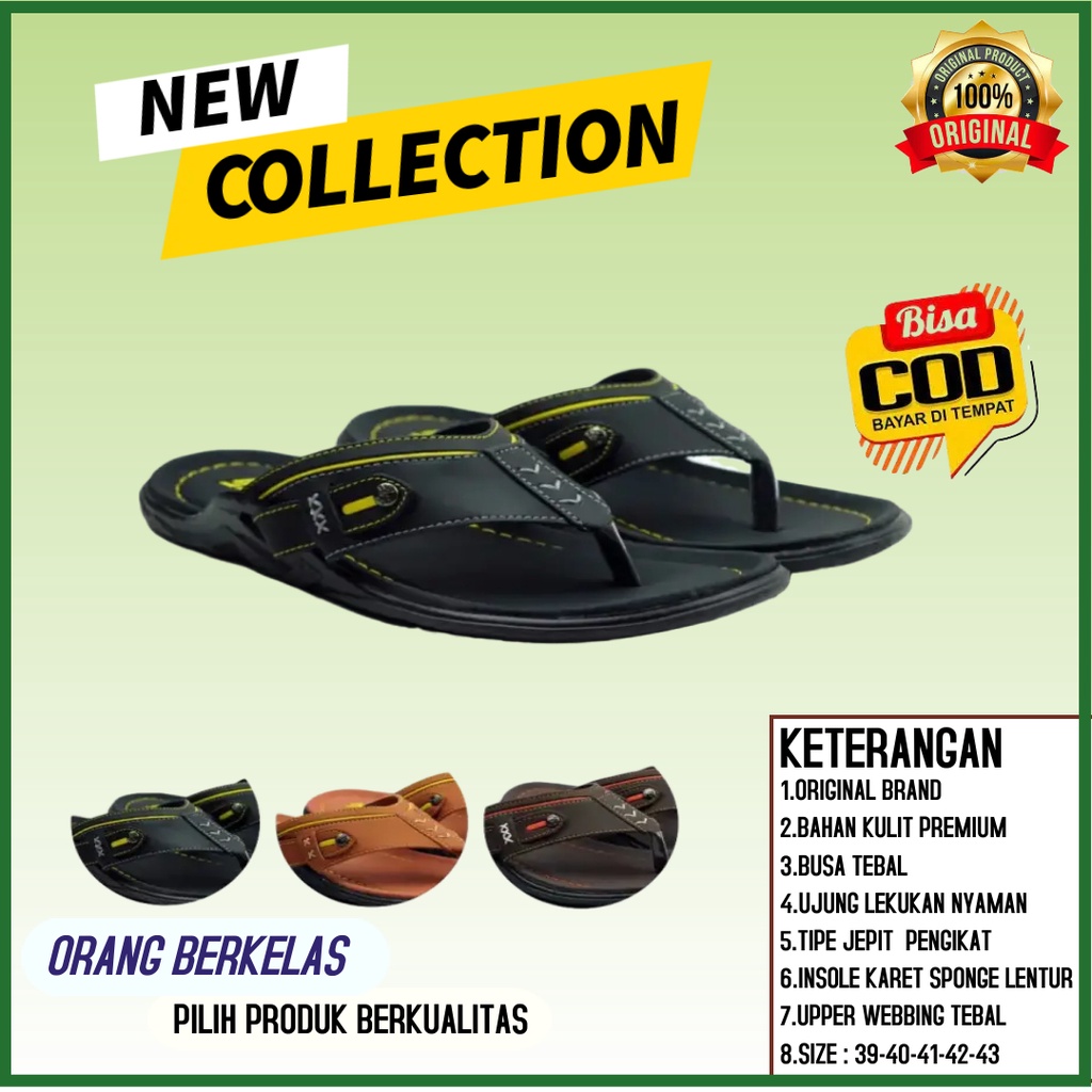 SANDAL SENDAL JAPIT SADAL JEPIT KULIT PRIA KASUAL SEDAL GUNUNG KEREN OUTDOR SALDAL SEMDAL SNDAL SAMD