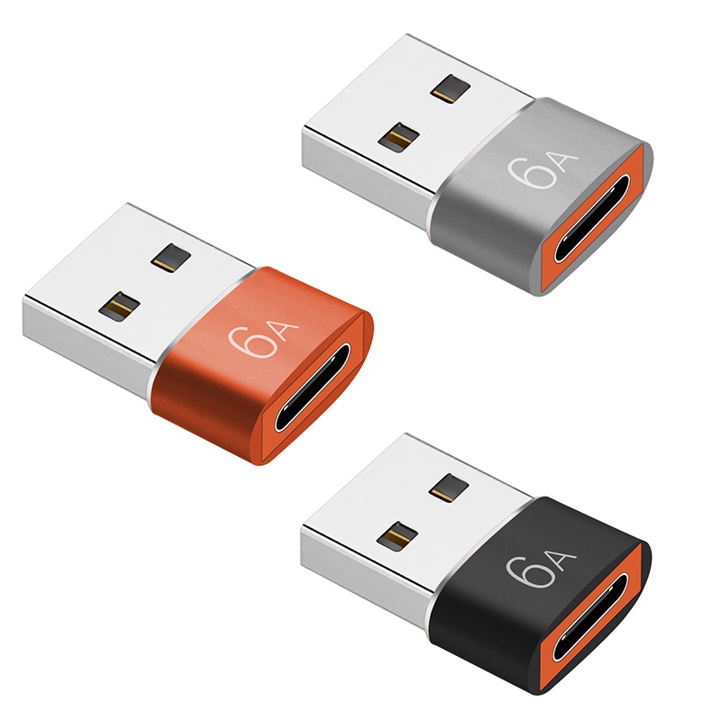 6a Adapter Konverter USB Ke USB Tipe-C OTG Untuk Laptop Macbook Samsung S20