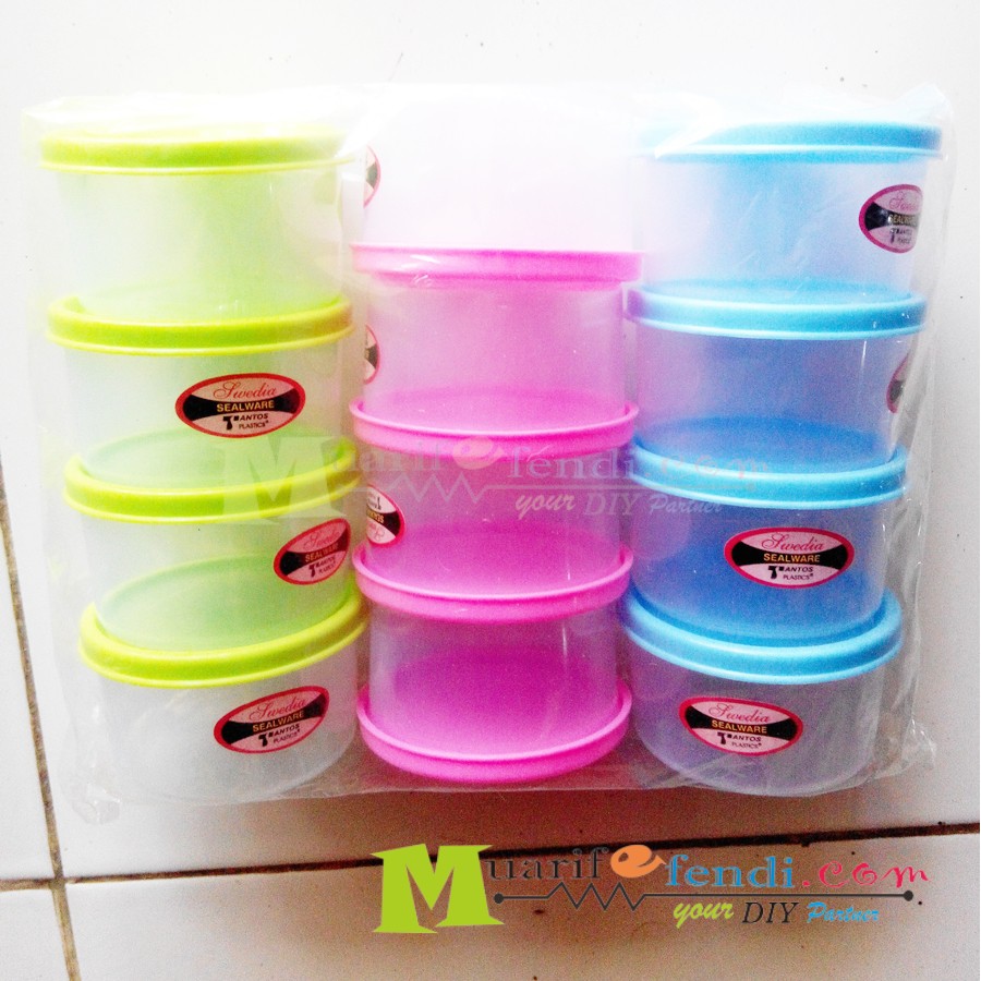 TOPLES KECIL PLASTIK TEMPAT KOMPONEN DIY PLASTIK KOTAK KANCING PLASTIK