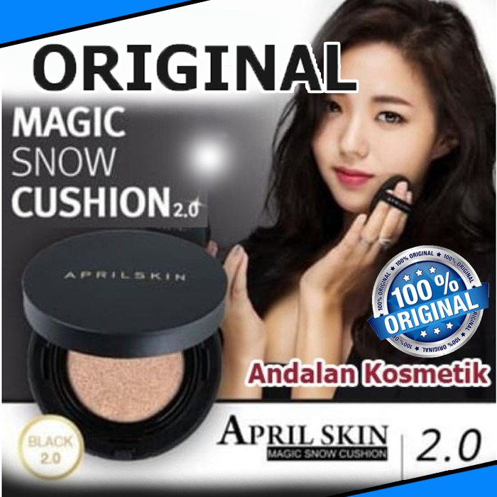 Bedak April Skin ORIGINAL April Skin Black Magic Snow Cushion Aprilskin