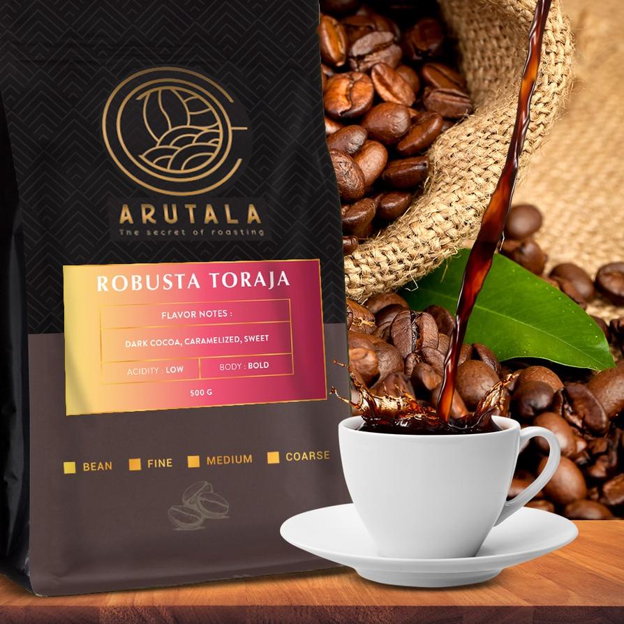 

Lagi Trend ღ ARUTALA Kopi Toraja Rantebua Robusta Coffee 500 Gram!!