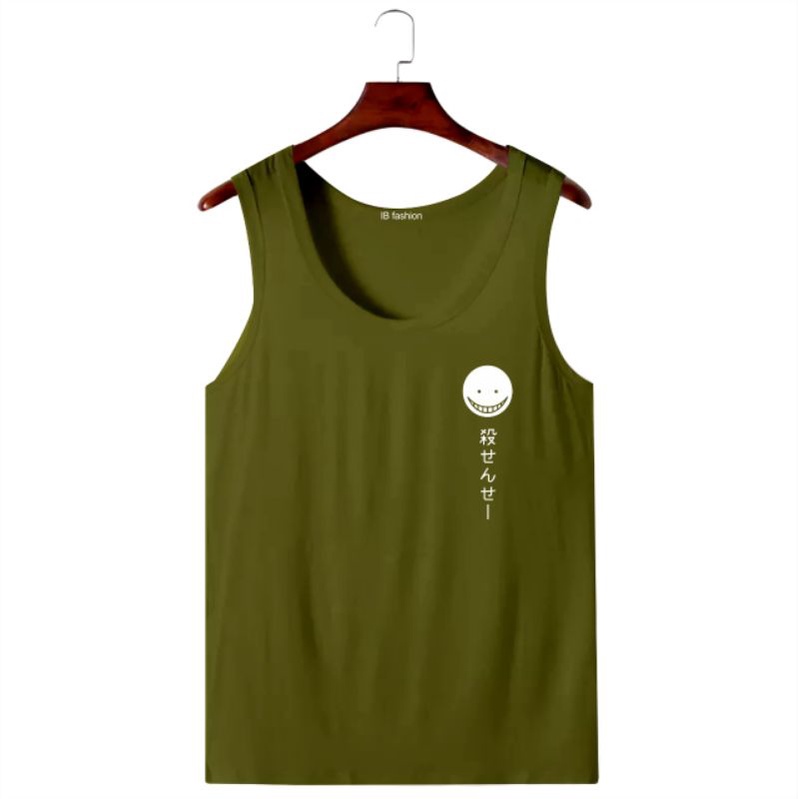 ((IB))KAOS SINGLET DEWASA/SMILE KOREA DIGITAL SABLON