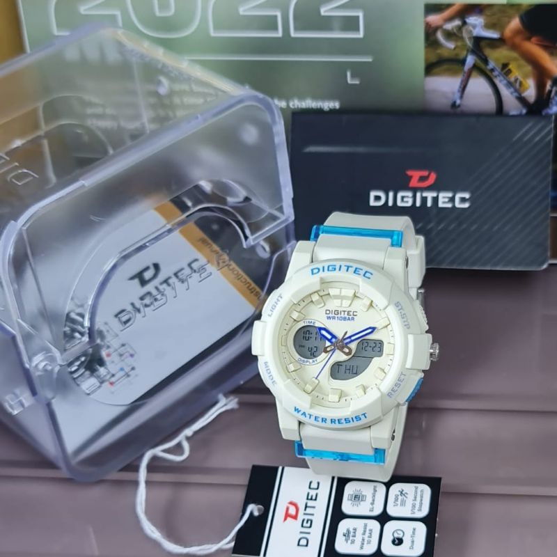 Jam Tangan Wanita Analog Digitec 4083 Rubber Original