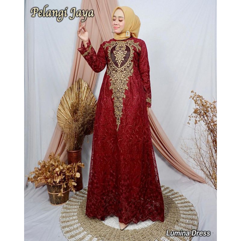 GAMIS LUMINA DRESS PELANGI JAYA ORIGINAL