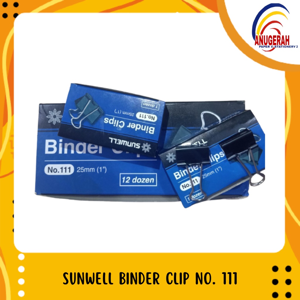 

SUNWELL BINDER CLIP NO. 111 (PCS)