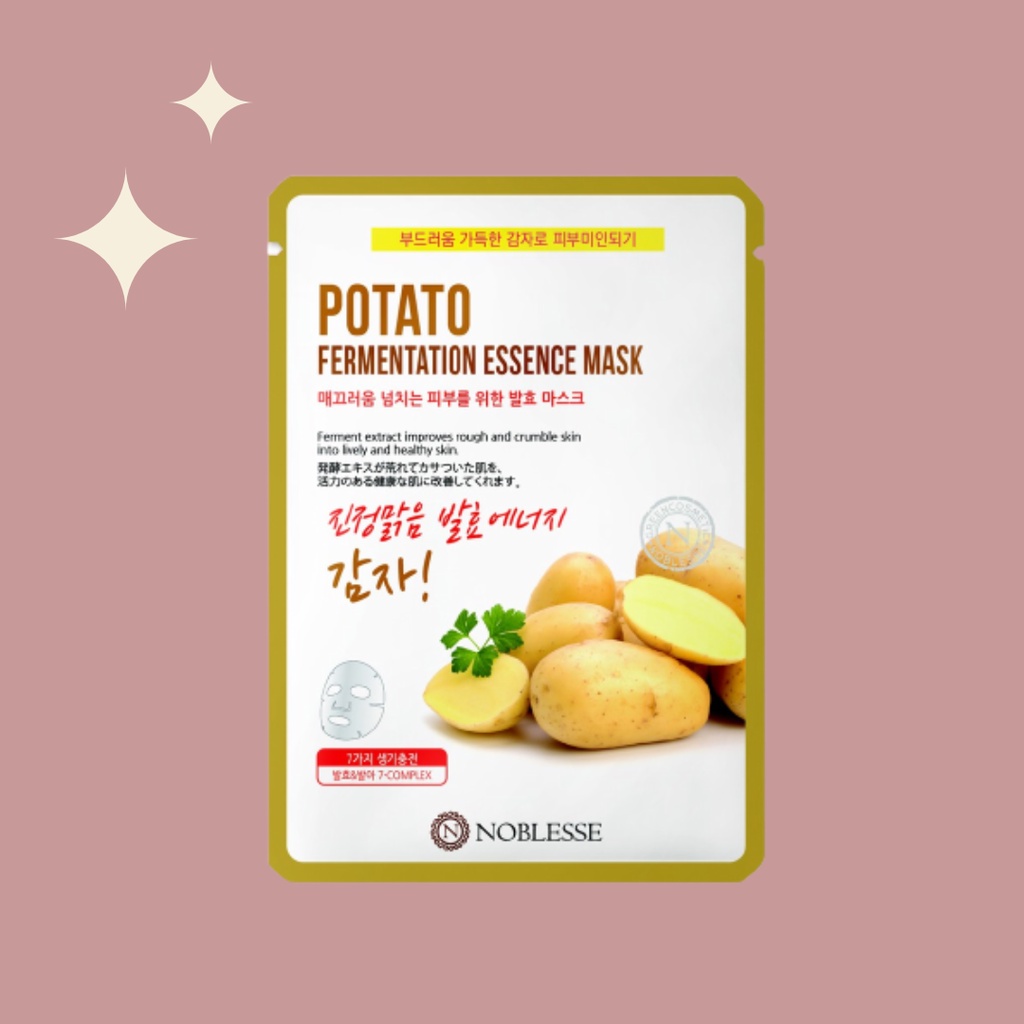 Noblesse Potato Fermentation Essence Mask - Sheet Masker Tisu Serum Toner Ampoule New Original