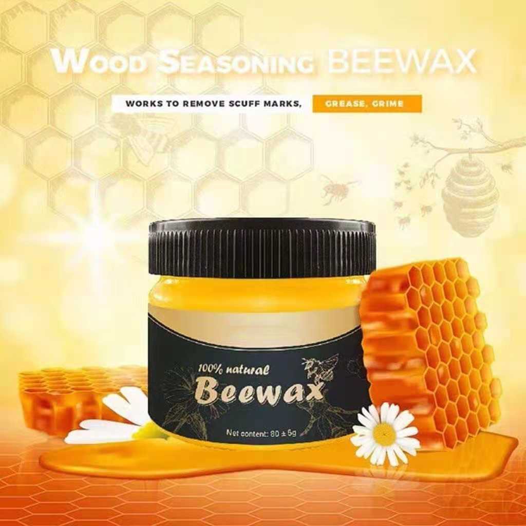 SKIKI91 - pembersih pengkilap meja kursi kayu furniture wood seasoning Beewax gel lebah alami