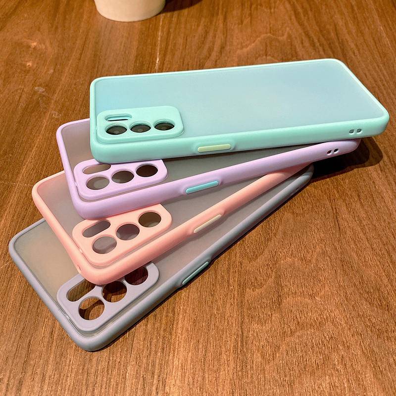 Casing Hard Case Armor Karet Silikon Matte Frosted Warna Permen Untuk Xiaomi Poco F4 GT F3 F2 M3 M4 Pro Poco X3 GT NFC X4 Pro