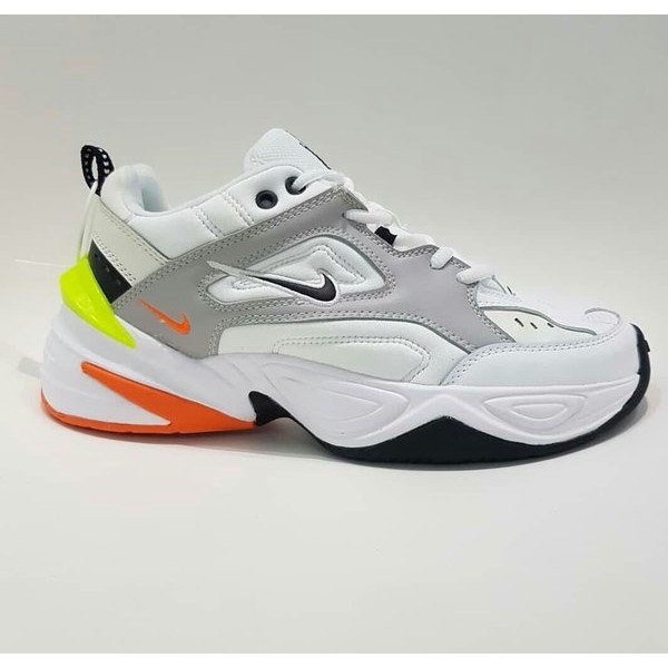 Terbaru Nike M2K Tekno White Orange Made in Vietnam Premium Quality BNIB Size 40-45