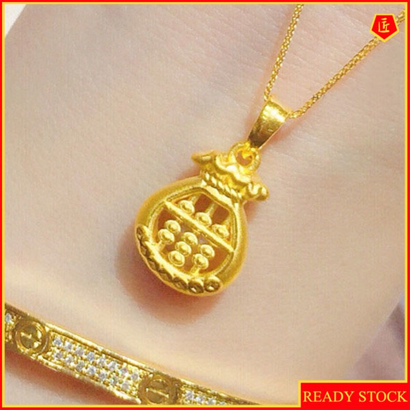 [Ready Stock]Fashion Gold Plated Abacus Pendant Characteristic Fortunate Necklace