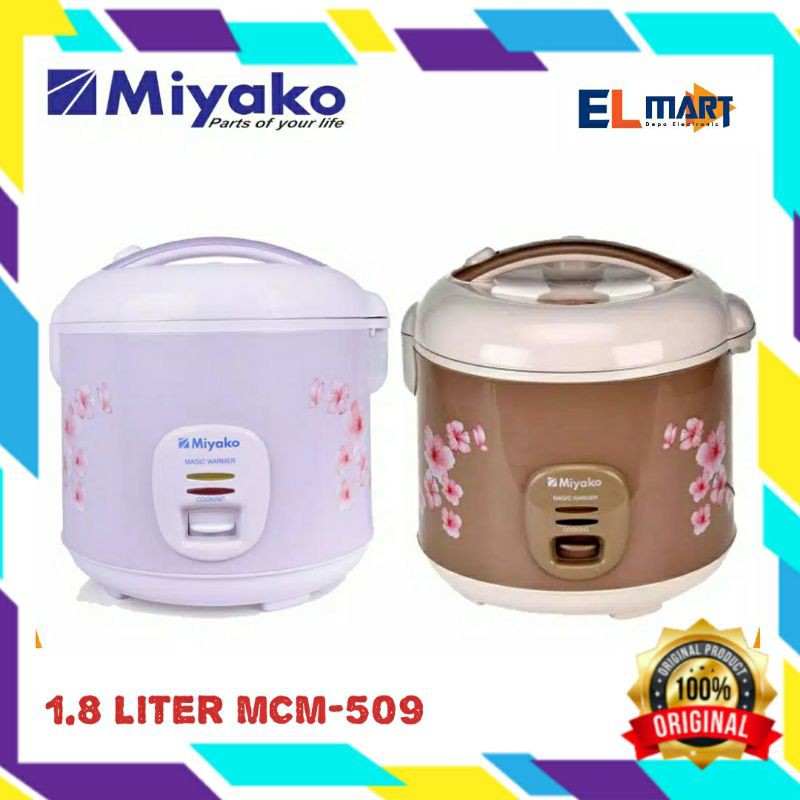 Miyako Magic Com 1.8L MCM 509 Rice Cooker Penanak nasi 3 in 1 1,8 Liter MCM509