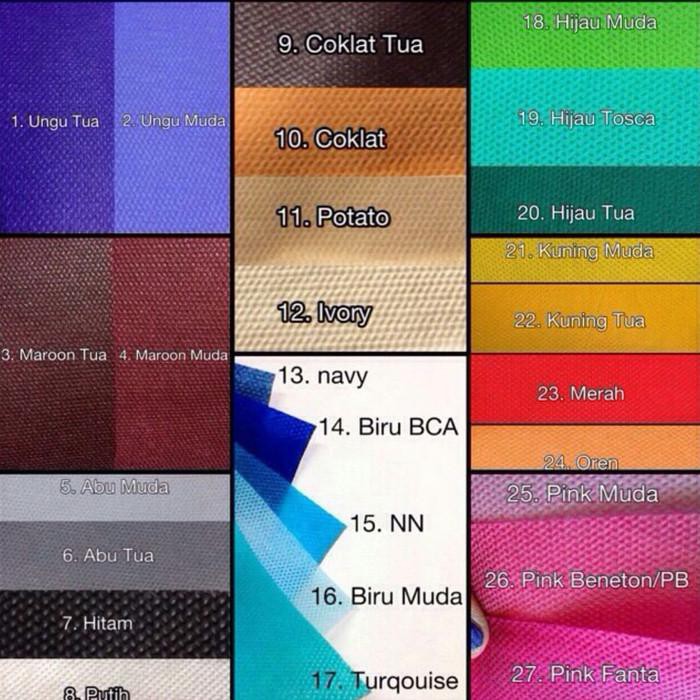 

Bw0 Kain Spundbond 75 Gsm , Banyak Pilihan Warna - Putih