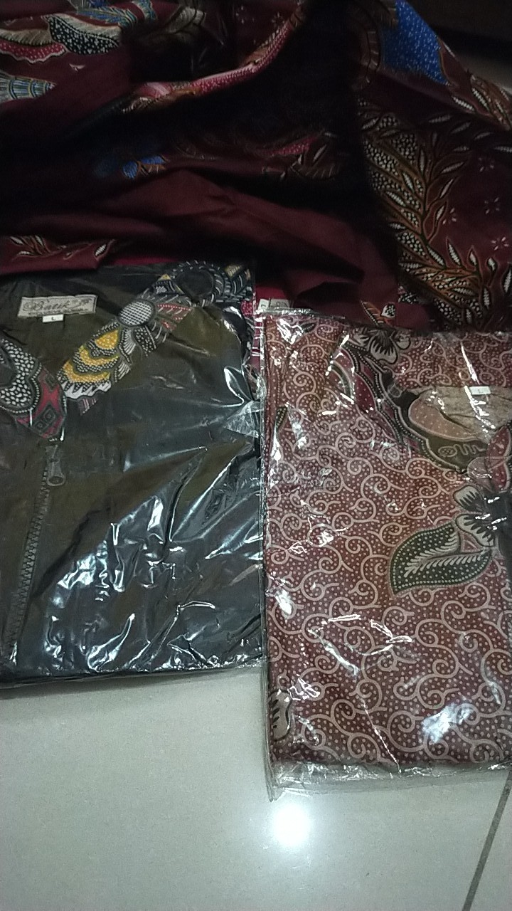 Baju Batik Wanita Tunik Atasan Seragam Kantor Keluarga Hajatan Dinas Kerja Lengan Panjang Nikahan