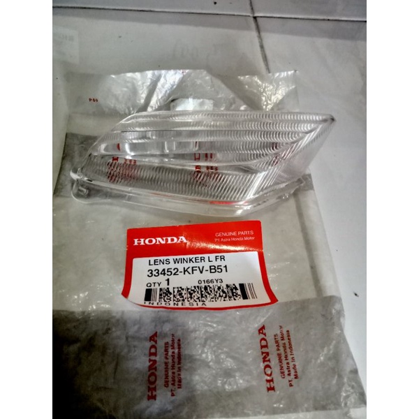 KACA MIKA LAMPU SEIN DEPAN KIRI 33452-KFV-B51