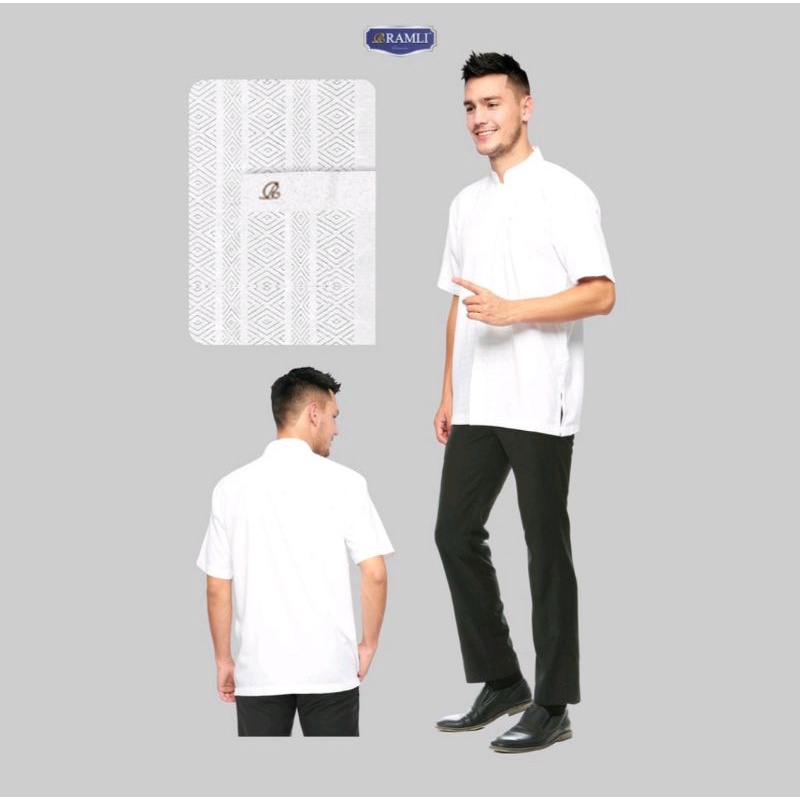 BAJU KOKO RAMLI LENGAN PENDEK (2202 A)