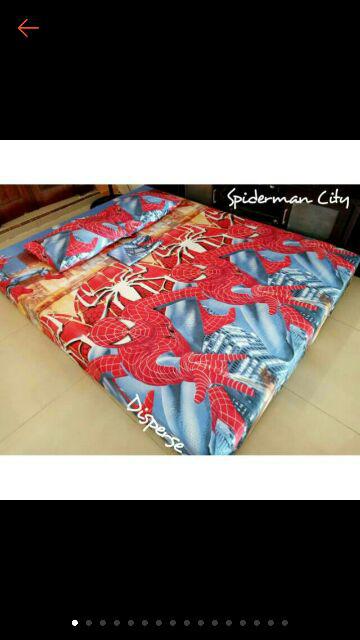 Sprei Home Made Klaten Spiderman, Batman No 1,2&3 Murah Dan Berkualitas/sprei Batman 120 160 180