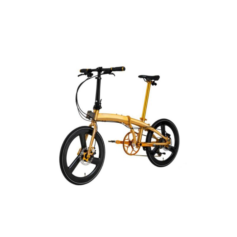 Sepeda Lipat 20inch Element Ecosmo 11 Gold Edition