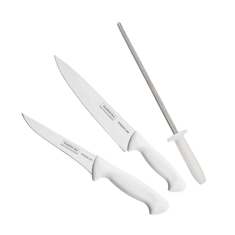 ID PISAU DAGING BONING ASAHAN TRAMONTINA STAINLESS STEEL KNIVES SET 3 PCS PREMIUM 24499/812 ORIGINAL