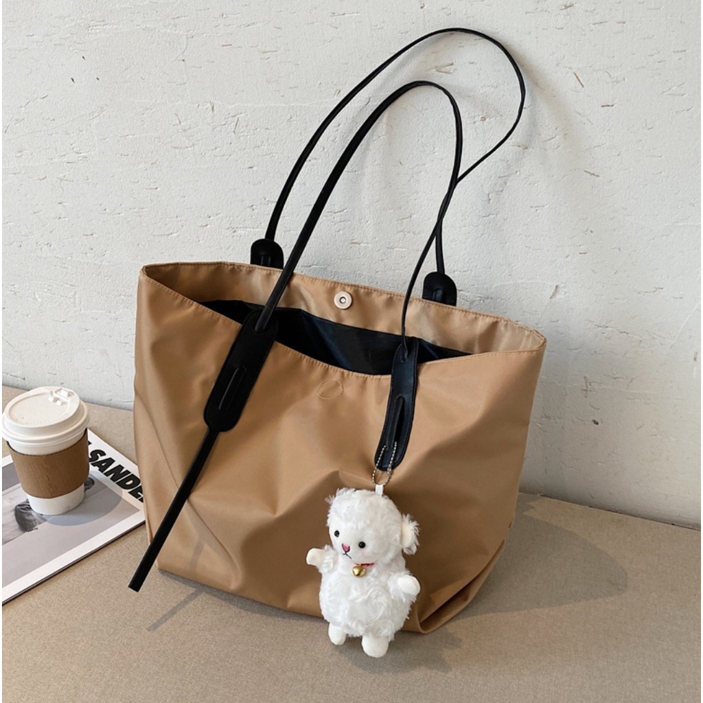 BJ15719 - BLACK/KHAKI/PINK/WHITE - TAS BAHU SHOULDERBAG FREE GANTUNGAN BONEKA TAS WANITA FASHION IMPORT MODIS ELEGAN TERMURAH TERLARIS TERBARU BAGSTORE JAKARTA TAS BATAM JT9892 CR7476 LT1339 BQ3187 ELJ5719