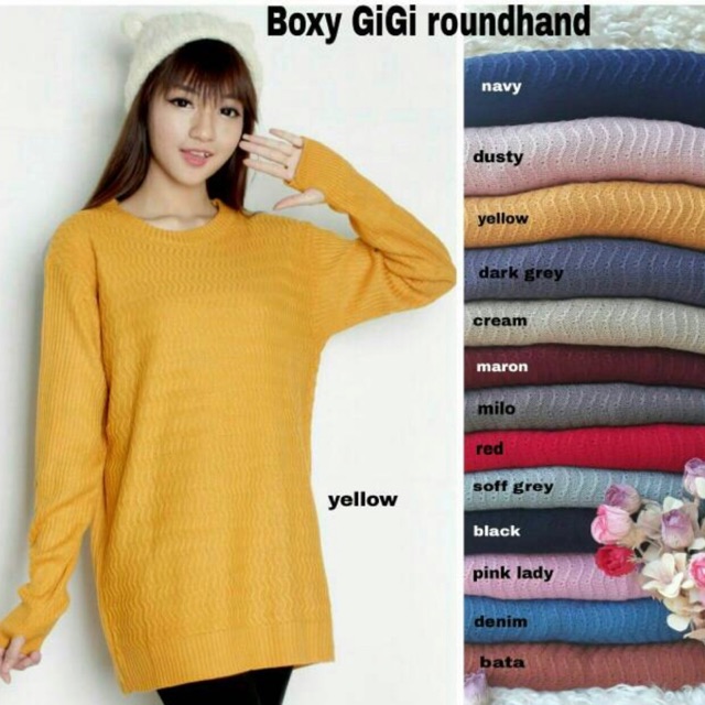 RAJUT BOXY GIGI ROUNDHAND