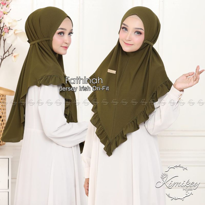 [123 KIMIKEY] BERGO FATHINAH ORI KIMIKEY HIJAB  ✦ JILBAB INSTAN FATHINAH KIMIKEY LIST REMPEL TALI