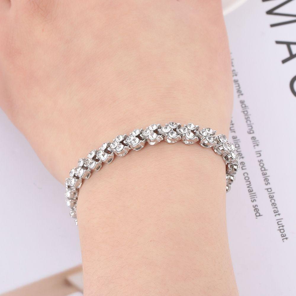 Gelang Rantai SOLIGHTER Mewah Baru Cantik Berlian Imitasi Jernih