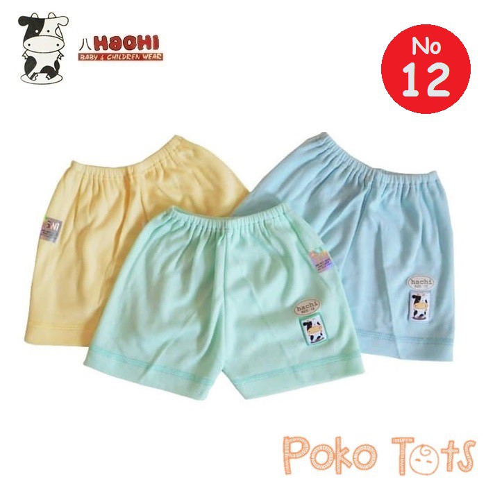 Hachi Celana Pendek No. 12 Celana Bayi dan Anak Segi Polos Warna