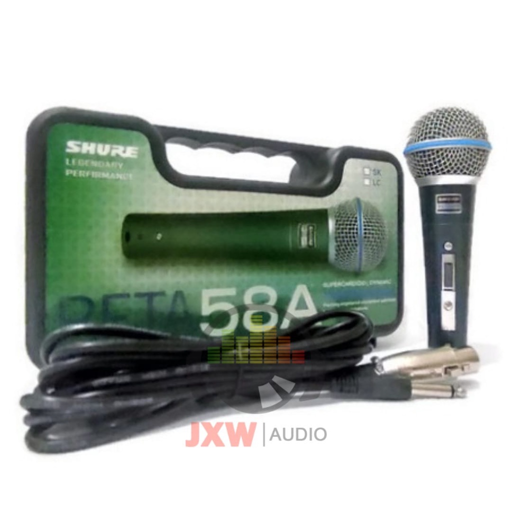 MIC KABEL SHURE BETA 58 A SK KOPER /  MICROPHONE SHURE KABEL BETA 58A SK KOPER /MIC SHURE BETA 58A