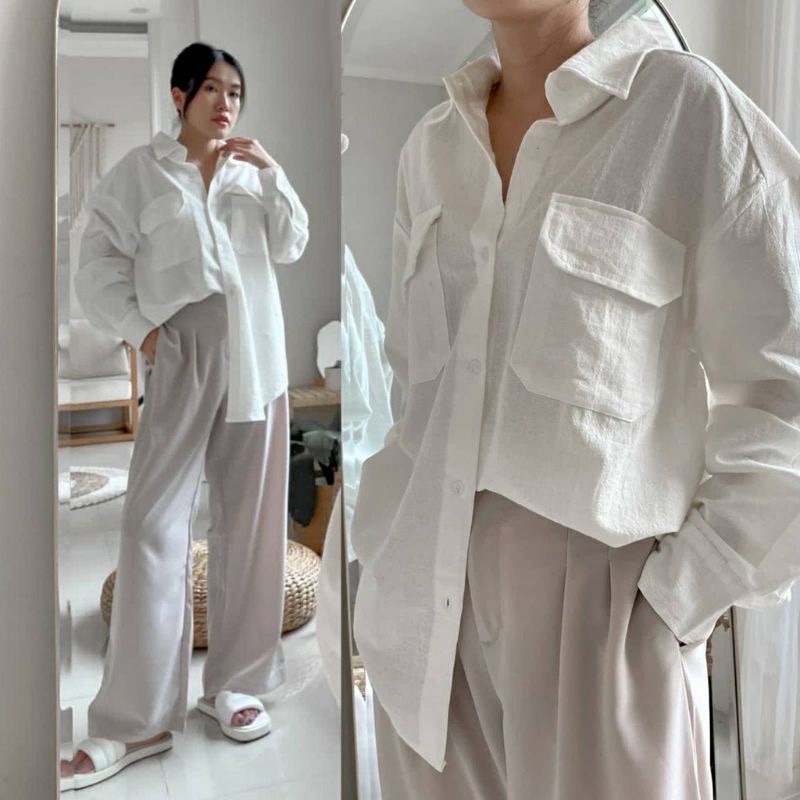 KEMEJA AGUSTA LINEN SHIRT