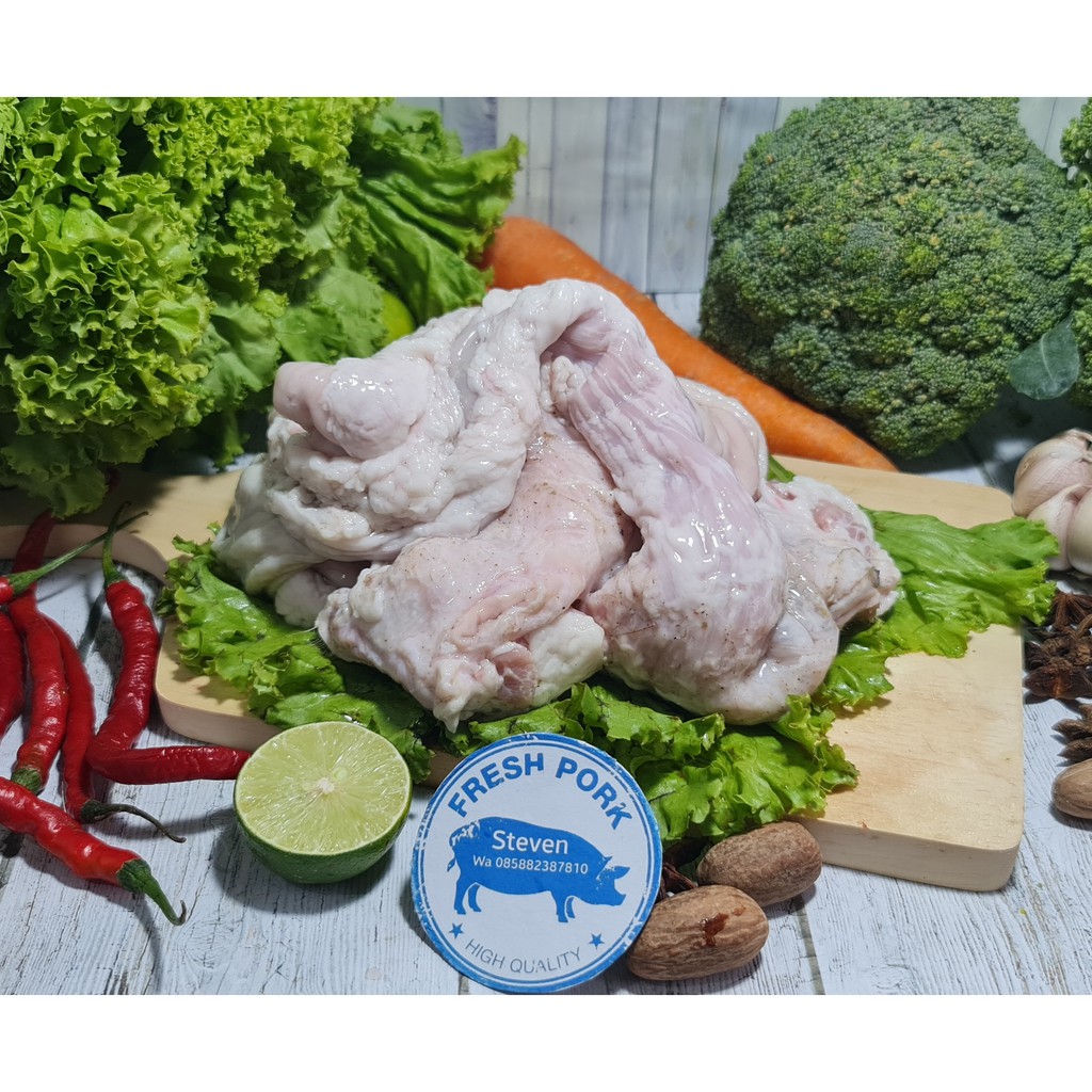 

USUS BESAR - USUS BABI SEGAR ( FRESH PORK LARGE INTESTINE )