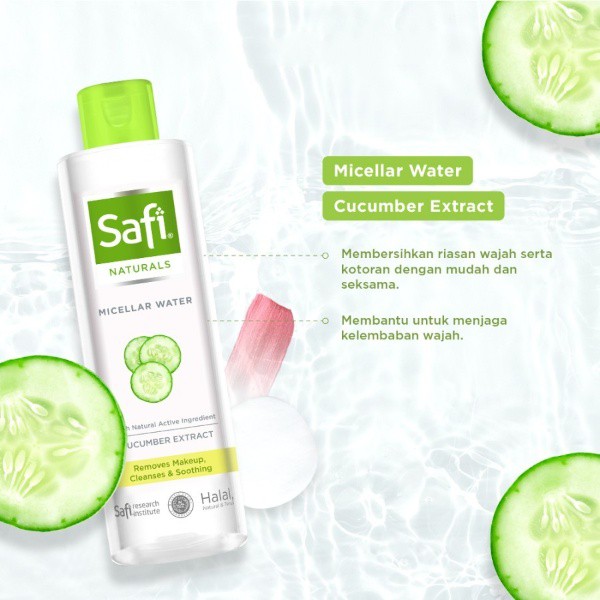 Safi Micellar Water Naturals Cucumber Extract 200ml