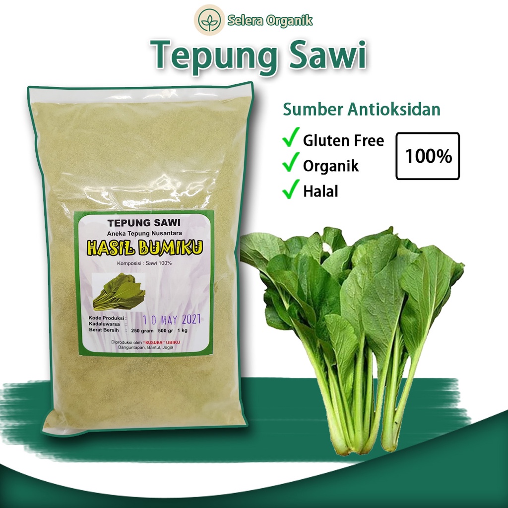 

[250gr] Tepung Sawi Hijau Organik MPASI Gluten Free Makanan Pendamping Asi | Selera Organik Jogja