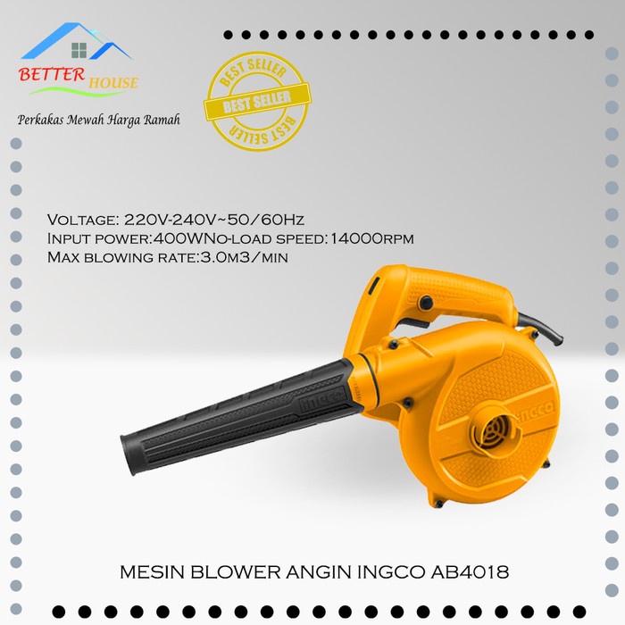 Mesin Blower keong kucing anjing Pengering Bulu Hewan INGCO AB4018