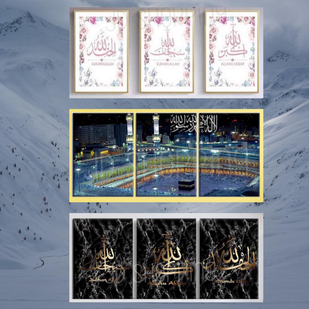 Lukisan / Wall Crystal Porcelain Painting 5D - 60 x 80 x 3pcs