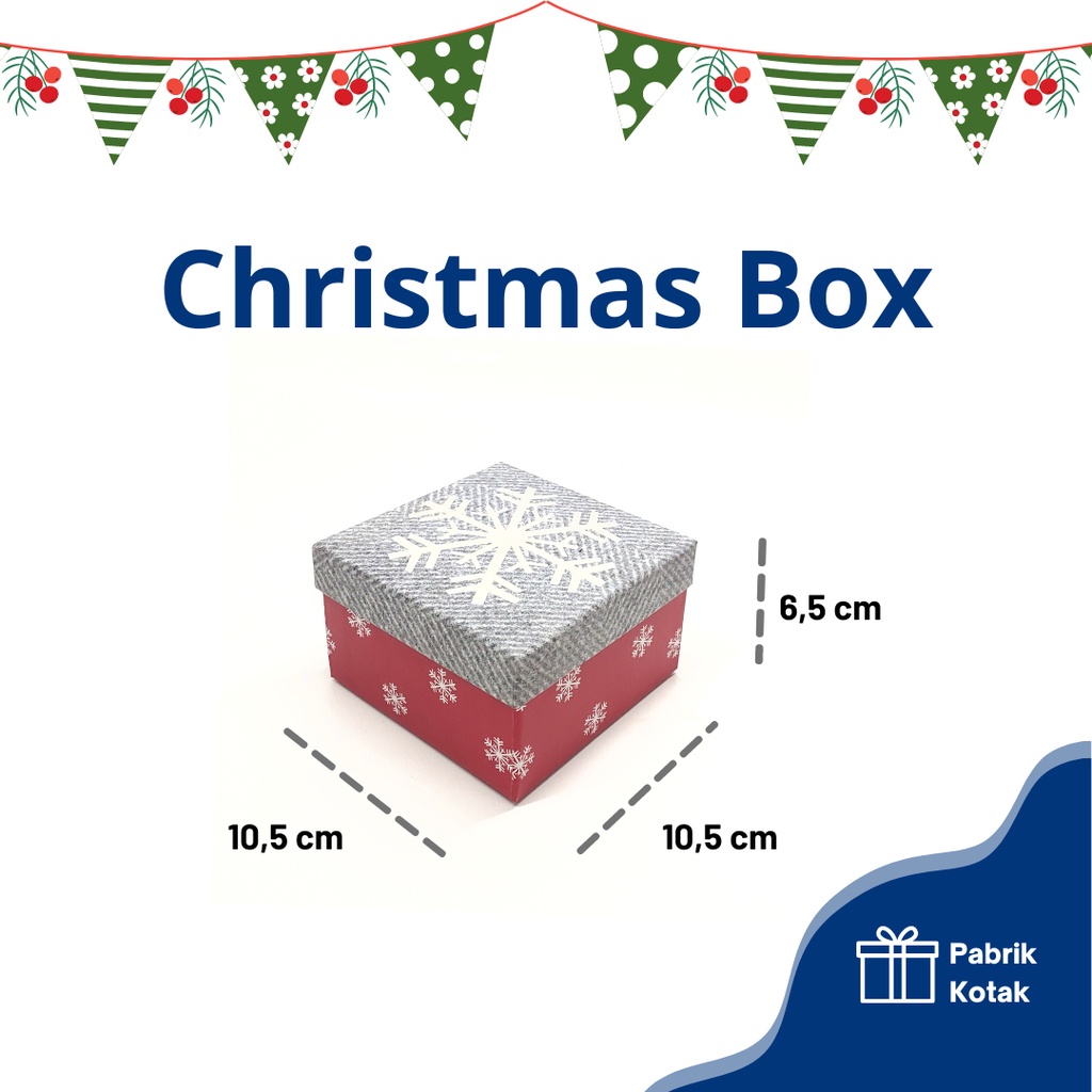 

Kotak Kado - Kado Natal - Christmas Box - Snowflakes