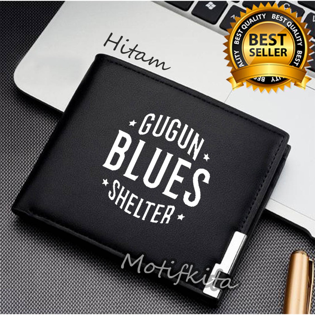 Dompet Kulit GUGUN BLUES SHELTER Keren Pria Simple Distro KAOS PRIA KEREN