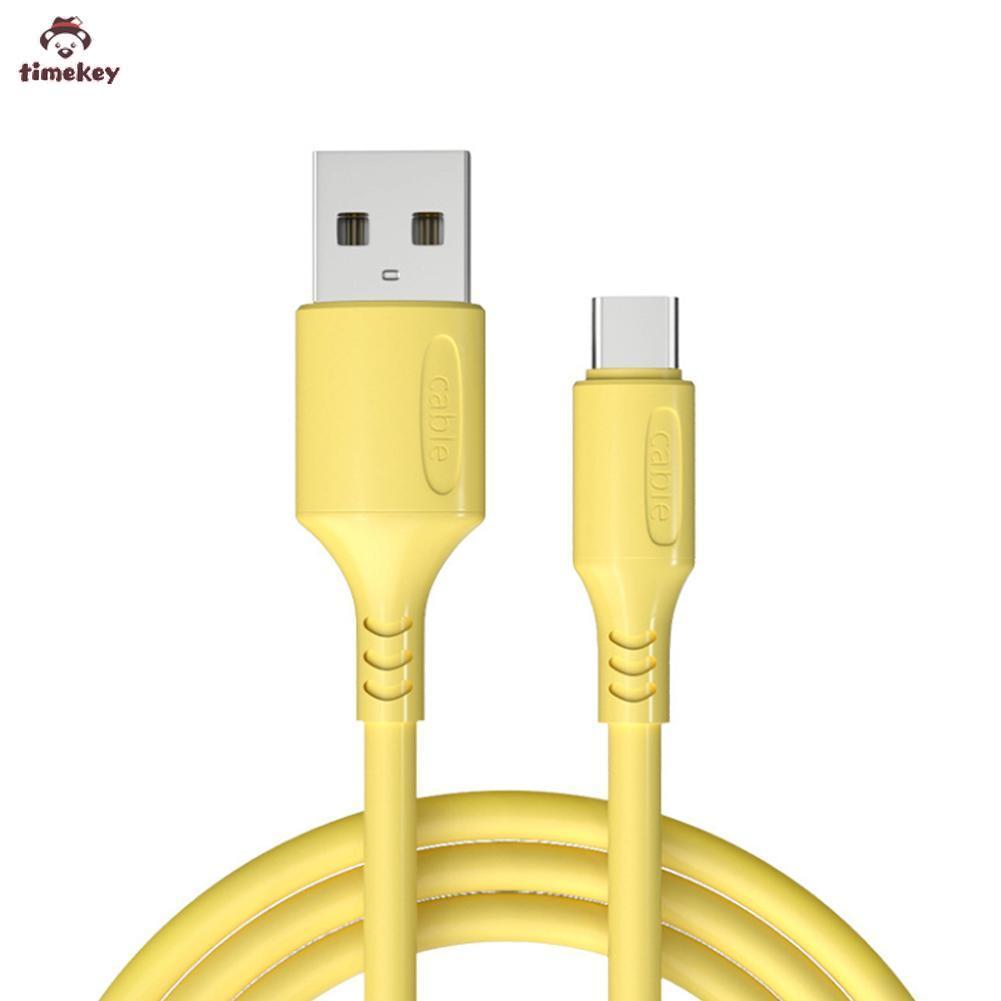 (Tk) Kabel Data / Charger Usb Tipe-C 5a Fast Charging Bahan Silikon Untuk Samsung / Xiaomi / Huawei