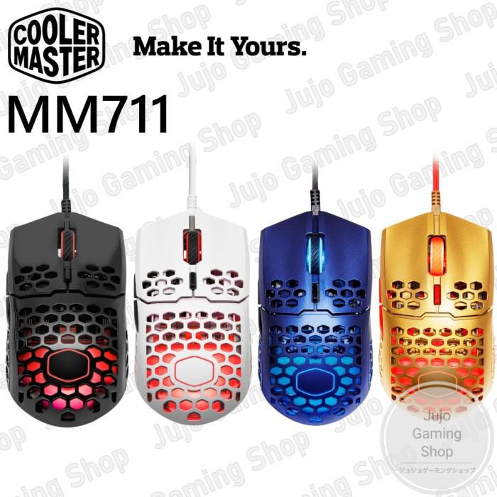 Cooler Master Mm711 Gaming Mouse Garansi Resmi Mm-711 / Mm 711 - Black Matte Terbaru