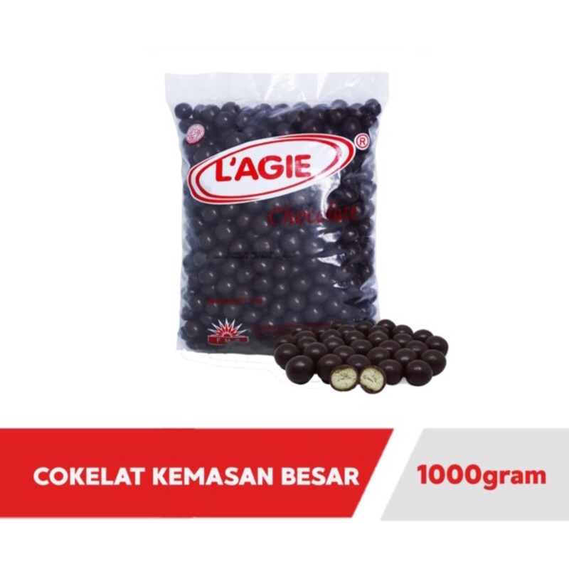 Lagie Coklat Kiloan Golden City Choco Balls Cokelat isi Biskuit 1 kg