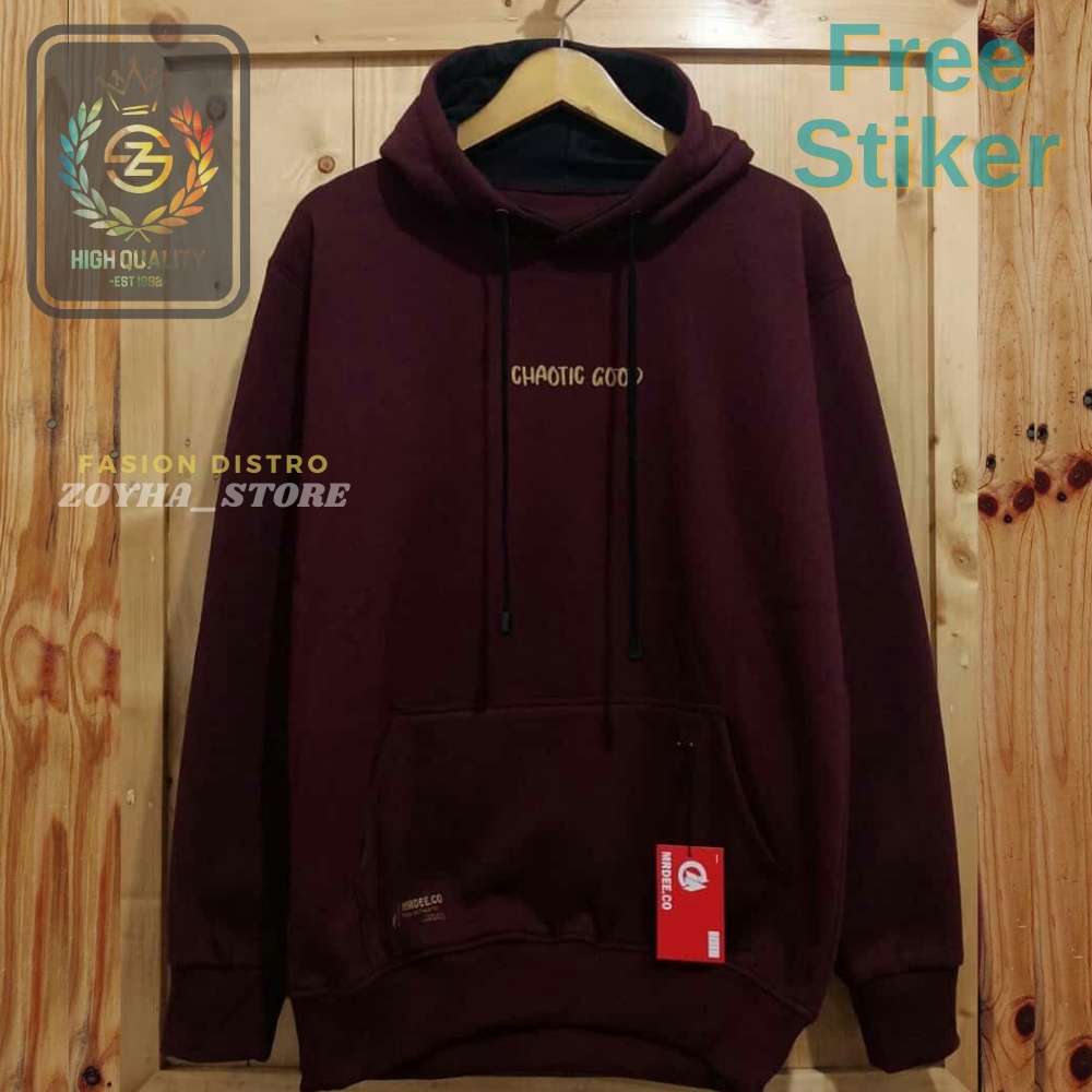 Sweater Hoodie Pria wanita TERLARIS Mr Dee Full Color Original