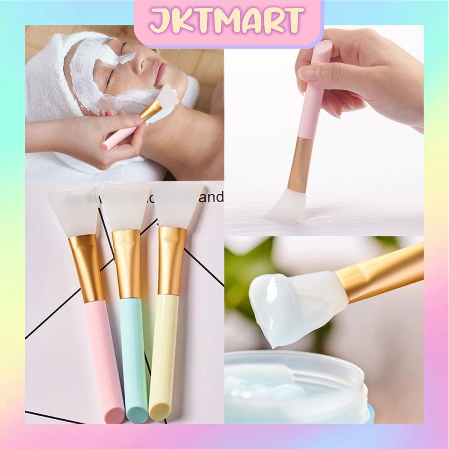 ⭐ JKTMART ⭐ KUAS MASKER SILIKON KUAS MASKER BENING Make Up Brush Brush