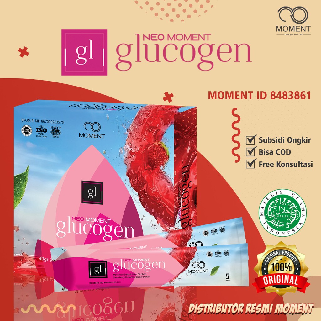 ASLI TERLARIS NEO GLUCOGEN MOMENT NUTRISI PROMIL BUSUI BOOSTER ASI