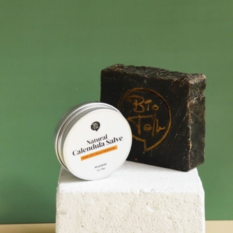 READY STOCK Biotalk Bar Soap & Natural Calendula Healing Salve