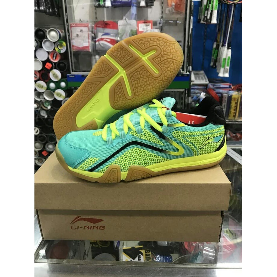 sepatu badminton anak lining xilo hijau original