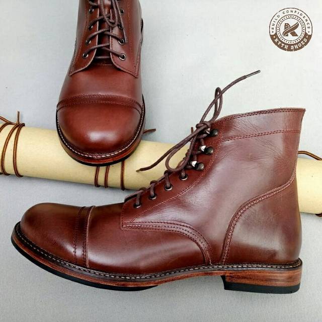 Ranger Boots Custom BRWN NB | Sepatu Kulit Pria