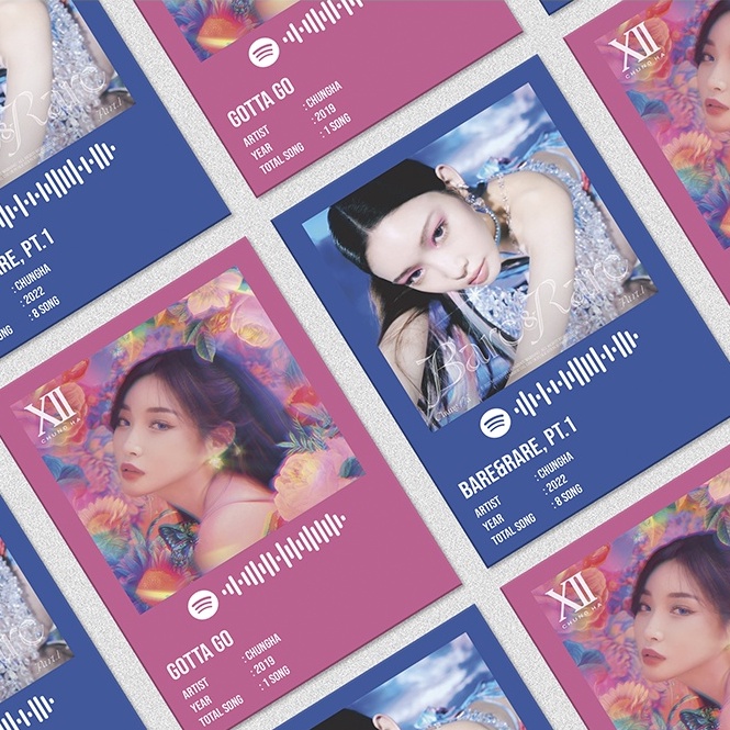 Kpop Spotify Poster A5 - Chungha