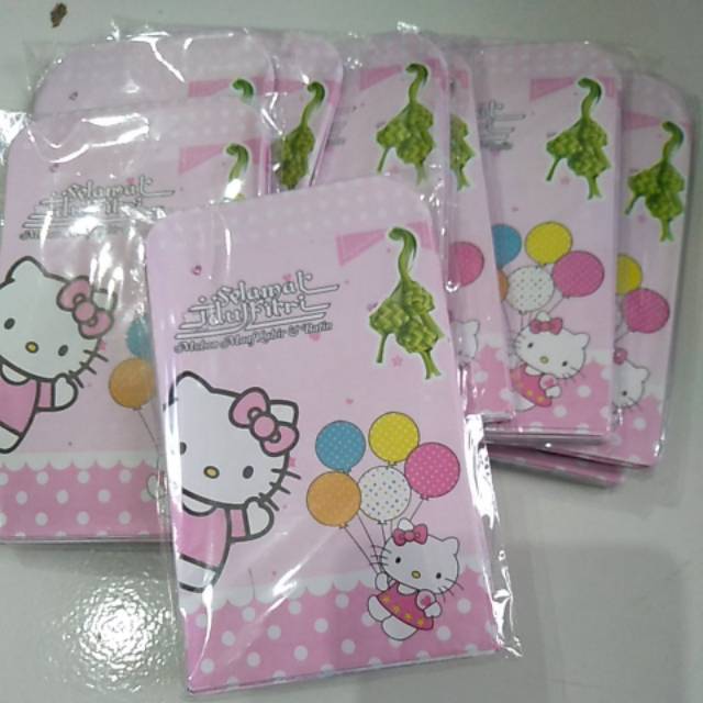 Amplop lebaran karakter lucu.perpack isi 10