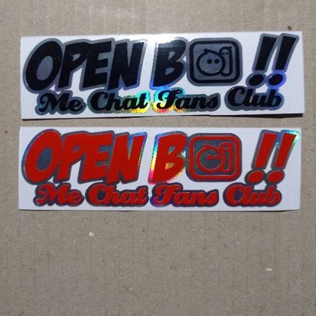 STICKER OPEN BO 12CM CUTTING