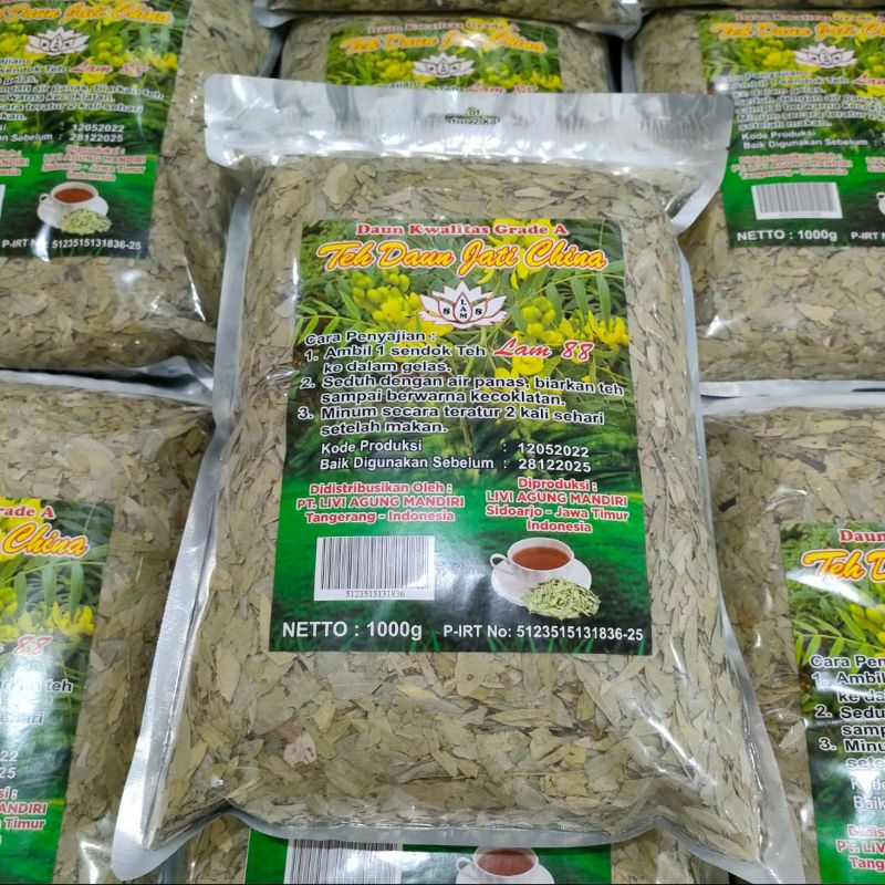 daun jati cina 1 kg kwalitas premium merk lam 88